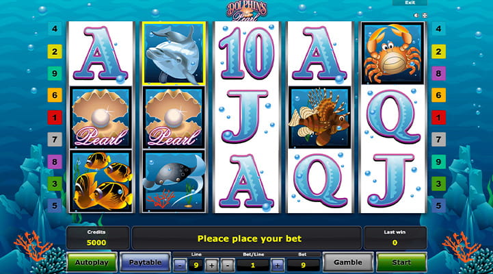 Dolphin’s Pearl slot Novomatic demo