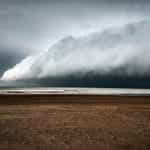 A stormy beach on Necochea, Argentina’s coastline.