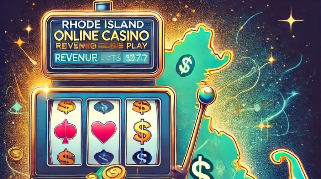 A Slot Machine Showing the Revenue at Rhode Island Online Casinos